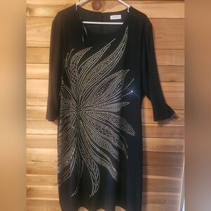 Calvin Klein Black Dress No Size Tag I'd Say 18/20